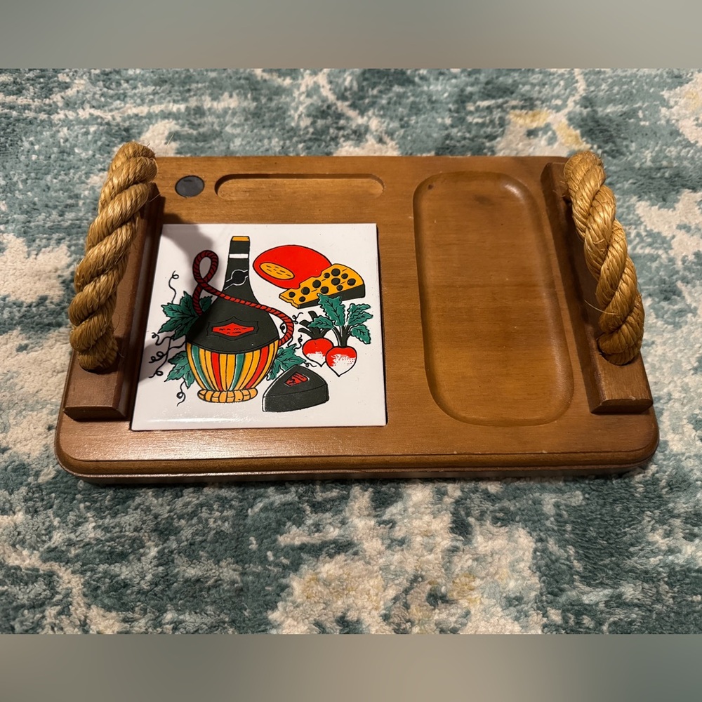 Vintage MCM charcuterie/cheese board